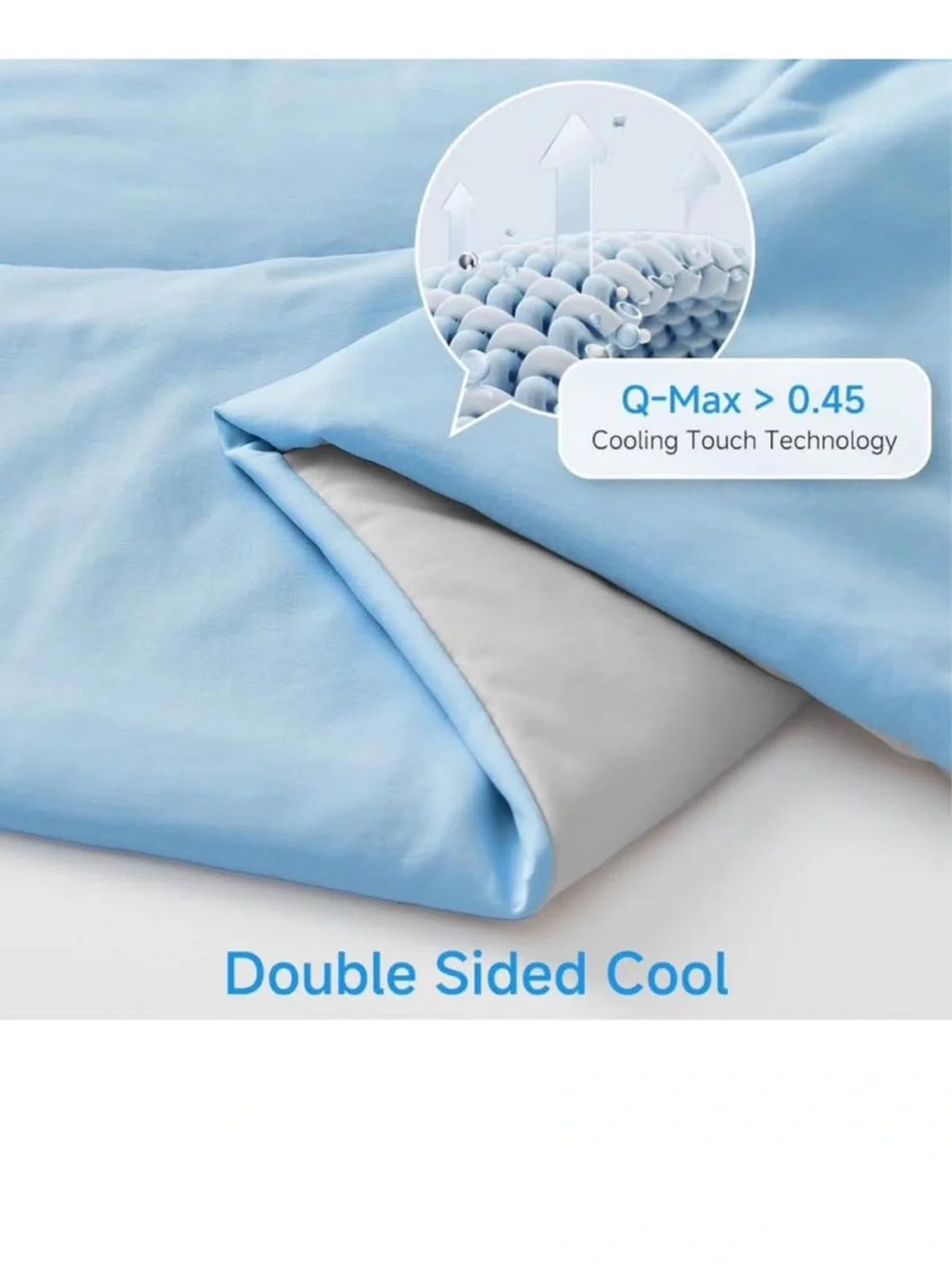 HOMFINE Cooling Comforter for Hot Sleepers King/Cal King, Blue 108
